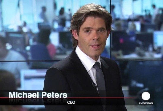 Майкл Петерс(Michael Peters), занимающий пост исполнительного директора «Euronews» 